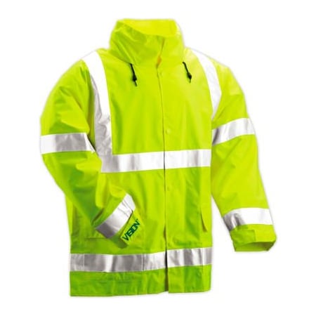 Tingley Tingley J23122-Vision Hooded Jacket, Fluorescent Yellow/Green, 3XL J23122.3X